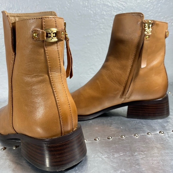 Thatcher Womens Leather Square Toe Ankle Boots - Picture 6 of 16